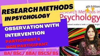 Observational Method with Intervention Research Methods wellnessbyfarah psychologylectures [upl. by Anisah]