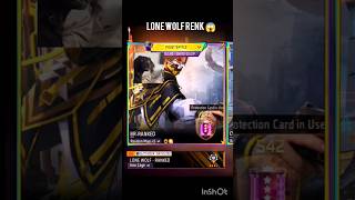 Lone wolf is renk 😱 freefire lonewolf renk [upl. by Lougheed]