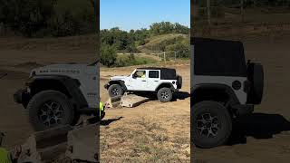 Jeep Gets Turtled on Jersey Barriers [upl. by Chessa]