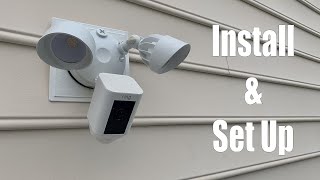 Ring Floodlight HD Camera  Install and Set Up [upl. by Damahom]