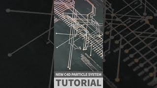 tutorial preview  Animated Circuit Board with Cinema 4Ds New Particle System [upl. by Enileqcaj]