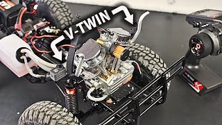 VTWIN Engine 4x4 RC Vehicle Conversion [upl. by Annaiviv918]