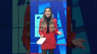 BÁRBARA CÁRDENAS RED OUTFIT WITH BLACK PANTYHOSE Pt1 [upl. by Geno]