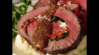 Rolled Roast Beef with Herb Butter【HD】 [upl. by Atika]