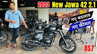 2023 New Jawa 42 21 BS7 Model😍Detailed Review  Mileage  price  Features  Better Than Classic🔥 [upl. by Wickham]