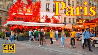 Paris  France 🇫🇷 Paris Evening Walk  May 20224KHDR Walking Tour  Paris 4K  A Walk In Paris [upl. by Zeiger130]