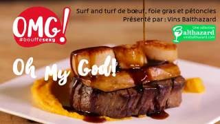 Surf and turf de bœuf foie gras et pétoncles [upl. by Notnirt]