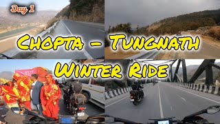 Chopta  Tungnath Winter Ride on Duke 390 Day1 [upl. by Ykcul]