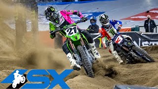 Supercross Round 4 450SX Highlights  Anaheim CA Angel Stadium  Jan 29 2022 [upl. by Daphne153]