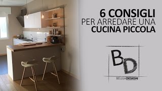 6 Consigli per Arredare CUCINA PICCOLA  Belula Design [upl. by Abel]