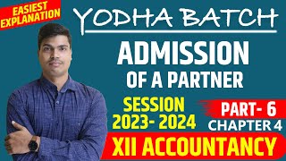 Admission of a partner class 12 Accounts  Chapter 4 Part 6  Revaluation Ac  Concept amp Questions [upl. by Ynottirb385]