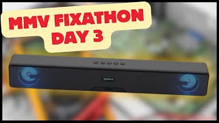 MMV November 2024 Fixathon Day 3  Faulty Groove Bluetooth Soundbar Speaker [upl. by Moina]