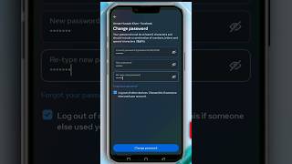 Facebook Password Kaise Change Kare How to change facebook password facebookpasswordchange [upl. by Kataway]