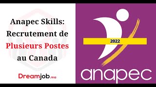 Anapec Skills 2022  Recrutement De 105 Postes [upl. by Darton317]