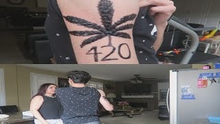 FAKE WEED TATTOO PRANK ON MY MOM  FaZe Rug [upl. by Nye]