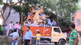 A veiled Durga Maa on the way to the Pandal [upl. by Onivla]