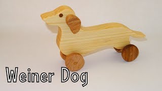 How To Make a Wooden Toy Weiner Dog  Toys For Charity [upl. by Alyac]