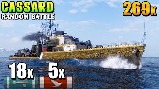 Cassard The Ultimate Torpedo and Gun Combo – 18 Torpedoes 5 Kills ⚓ [upl. by Lebasy]