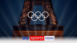 Olympic opening ceremony takes place in Paris across the Seine river [upl. by Branden]