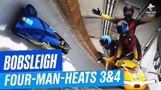 Bobsleigh  FourMan Heat 3 amp 4  Full Replay  Beijing2022 [upl. by Averyl494]