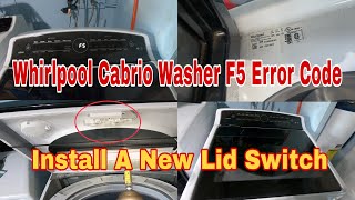 How to Fix Whirlpool Cabrio Washer Flashing F5 Error Code  Clicking amp Beeping  Model WTW8040DW0 [upl. by Artenek]