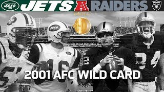 Grudens Last Playoff Win With Raiders Jets vs Raiders 2001 AFC Wild Card  Vault Highlights [upl. by Adnilra504]