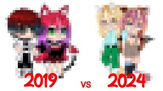 Papito meme  oc in 2019 vs 2024  meme gacha  ♰🦌 [upl. by Fidel320]