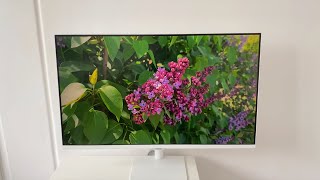 Samsung Smart Monitor M5 32quot White  Quick Detail Unboxing [upl. by Aseek]