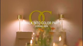 QC A WALK INTO COLOR PARTY  Cersaie 2024 [upl. by Lirrehs]