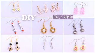 10 IDEAS PARA ARMAR TUS PROPIOS AROS  ARETES 🐝 [upl. by Christin]