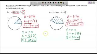 Sector Area and Arc Length in Radians [upl. by Perot]