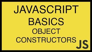 JavaScript Basics Tutorial 11  Object Constructors [upl. by Atiras304]