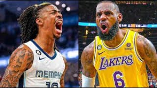 quotGrizzlies vs Lakers Highlights  Ja Morant vs LeBron James  NBA Full Game Recap amp Best Playsquot [upl. by Bowne738]