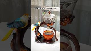 Making the British tea in the parrot teapot 🦜☕️🌺 [upl. by Lytsirk]