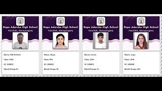 Thousands ID Card Generate Simple Tricks [upl. by Enelhtak9]