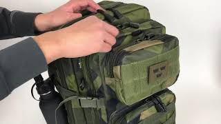 Nordic Army Assault ryggsäck 50L  M90 Camo [upl. by Kcirdlek]