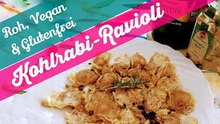 KOHLRABIRAVIOLI ♥♥♥♥♥ Vegan ✓ Rohkost ✓ Glutenfrei ✓ [upl. by Nahsab]