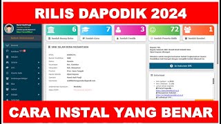 RILIS DAPODIK 2024  CARA INSTAL DAPODIK 2024 YANG BAIK DAN BENAR [upl. by Elberta]