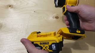 DEWALT 20V MAX LED Work Light Flashlight DCL040 Review [upl. by Wrightson490]