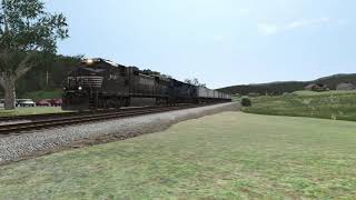 Trainz 2022 NS 23Z through Norton PA [upl. by Ainar]