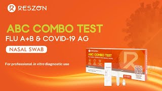 Reszon ABC Combo Test – FLU AB amp COVID19 Ag Nasal Swab Instruction for Use [upl. by Dnilazor967]