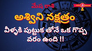 Ashwini Nakshatra Characteristics In TeluguMesha Rasi 2024Aswini LakshanaluGurubrahma [upl. by Fraser]