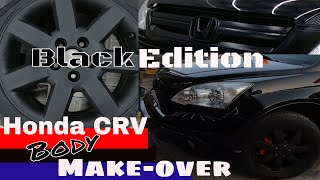 Honda CRV 2008 repainting I Part 2 the Result is Black Edition CRV Model [upl. by Hassett751]