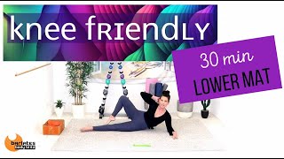 35 Min Knee Safe Mat Workout with Booty Band  BARLATES BODY BLITZ Knee Friendly Lower Mat [upl. by Lyndon243]