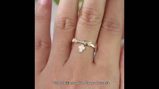 925 Sterling Silver Adjustable Rings with Clear Cubic Zirconia Cross CharmsSTERP06524P rings [upl. by Niatsirt]