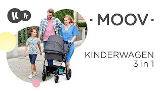 MOOV 3 in 1Kinderwagen von Kinderkraft  bis 22 kg  mit Kindersitz [upl. by Yhpos]