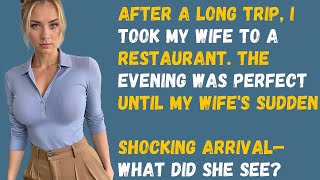 My Wifes Sudden Panic at Dinner What Did She See That Made Her Call Security Cheating Wife Story [upl. by Illoh130]