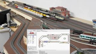 Rocrail controlssteuert Märklin mit IntelliboxII asals interface [upl. by Haleelahk981]