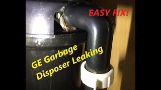 FIXED  GE Garbage Disposer aka disposal or Disposall leaks due to incorrect installation [upl. by Pasahow]