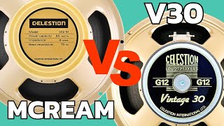 Celestion V30 vs M creambacks shootout 2024 Edition [upl. by Velvet]